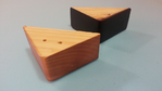 Pata madera triangular 7 cm